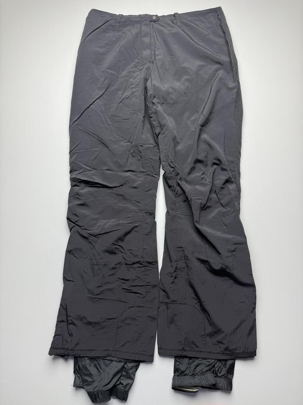 Obermeyer Snow Pants Womens 10 Black Freedom Lined Gaiter Cuffs Ski Snowboard